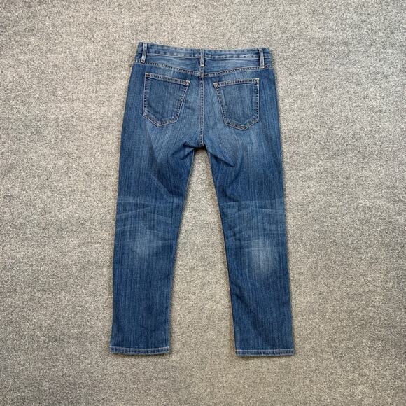 Current Elliott Jeans Womens 25 Denim Straight Cropped Mid Rise Zip Fly Pockets - Picture 6 of 8
